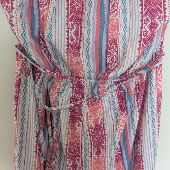 NEW Savanna Jane Women's Plus Size 1X Boho Jumpsuit Playsuit Colorful Halter - Picture 2 of 12